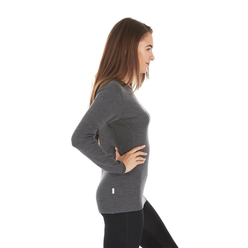 Load image into Gallery viewer, Midweight Women's Wool Crew Top -  100% Merino Wool
