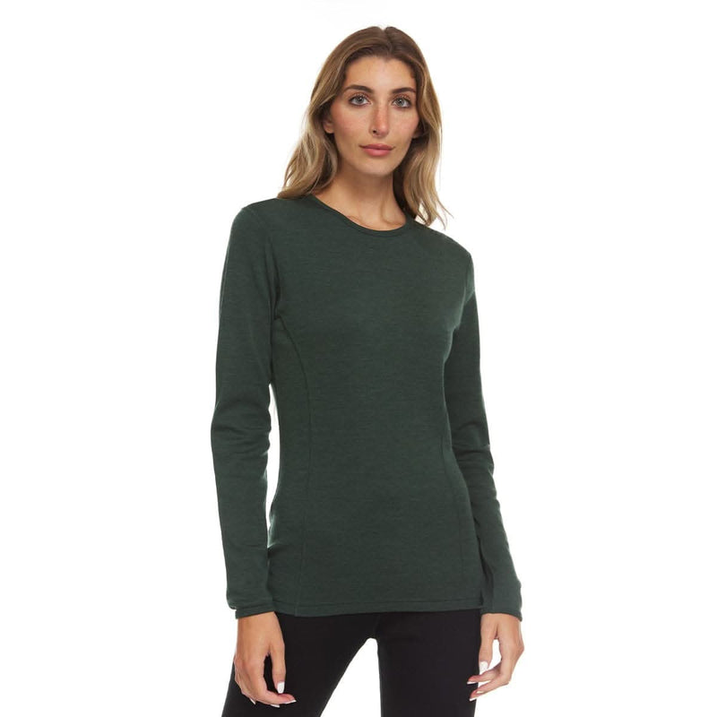 Load image into Gallery viewer, Midweight Women's Wool Crew Top -  100% Merino Wool
