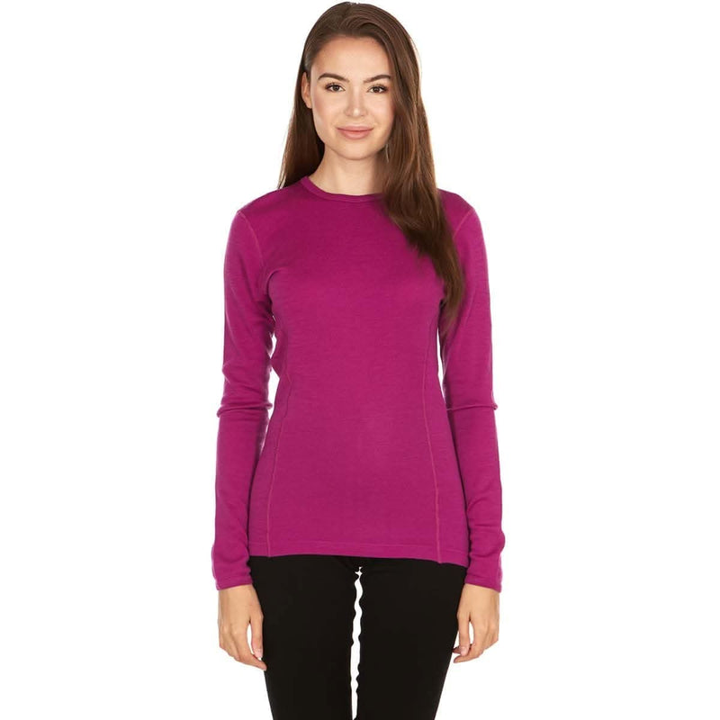Load image into Gallery viewer, Midweight Women's Wool Crew Top -  100% Merino Wool
