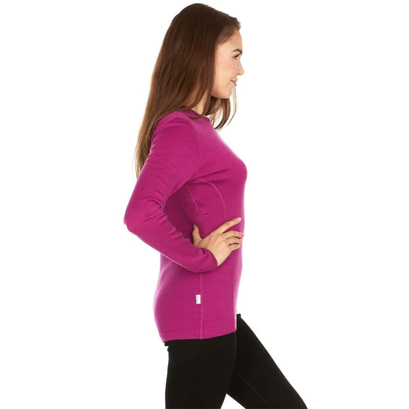 Load image into Gallery viewer, Midweight Women's Wool Crew Top -  100% Merino Wool
