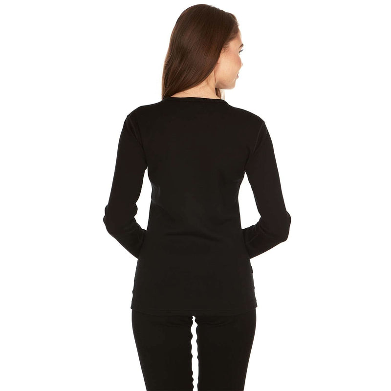 Load image into Gallery viewer, Heavyweight Women's Wool Crew Top Thermal Base Layer - 100% Merino Wool

