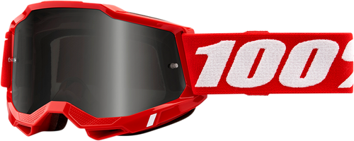 100% Accuri 2 Sand Goggles - Red - Smoke 50020-00005