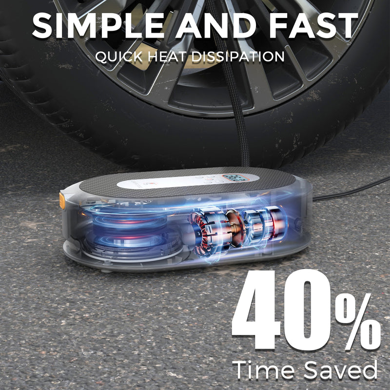Load image into Gallery viewer, Retractable Car Tire Inflator
