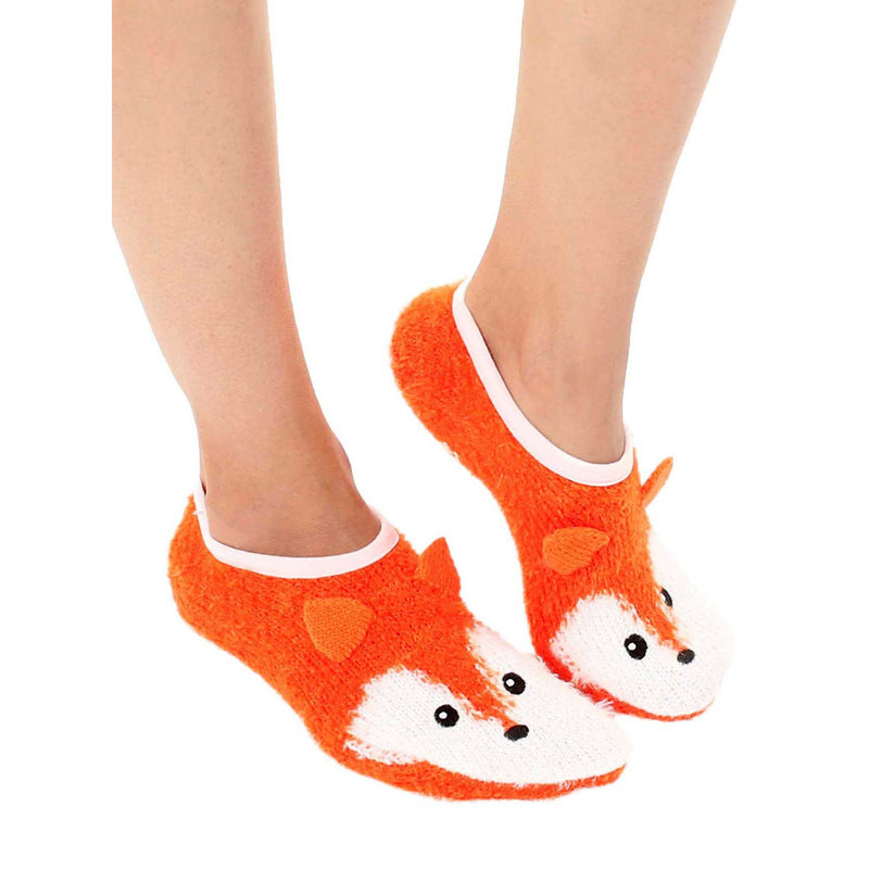 Load image into Gallery viewer, Fuzzy Fox Non-Skid Slipper

