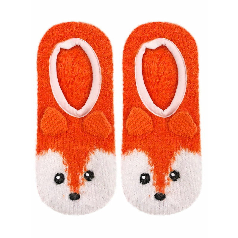Load image into Gallery viewer, Fuzzy Fox Non-Skid Slipper
