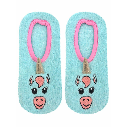 Fuzzy Unicorn Non-Skid Slipper
