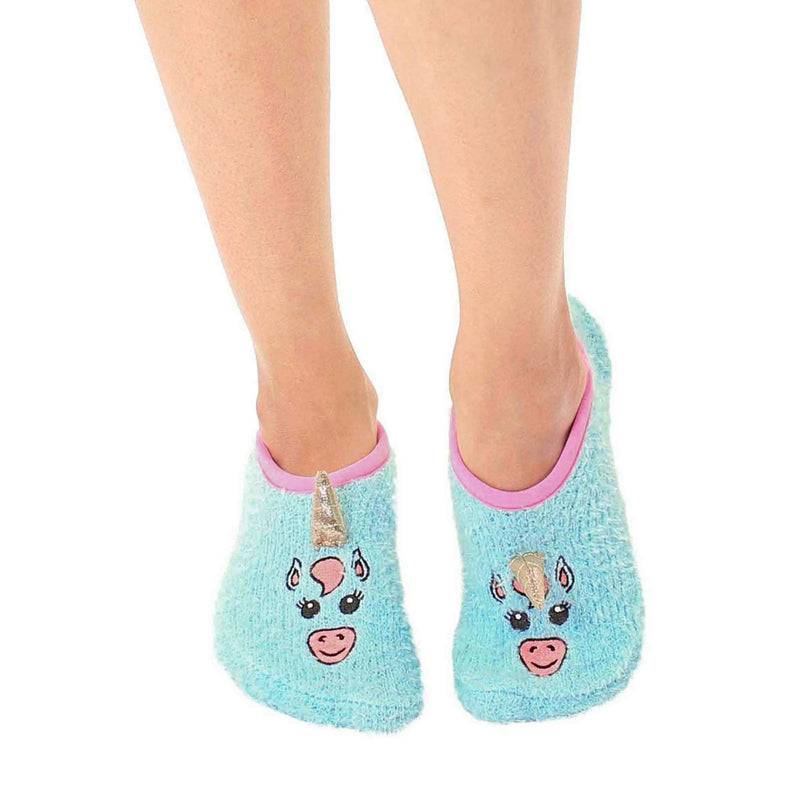 Load image into Gallery viewer, Fuzzy Unicorn Non-Skid Slipper
