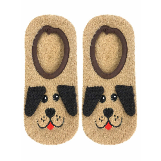 Fuzzy Dog Non-Skid Slipper
