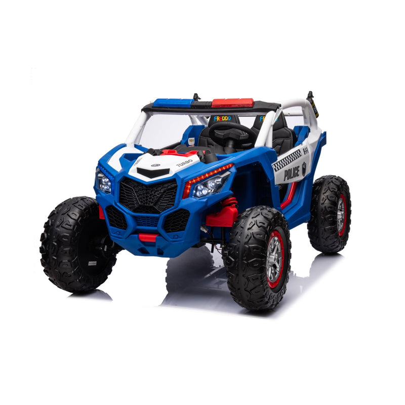 Load image into Gallery viewer, 24V Magic Cars Storm Police UTV 2-Seater for Kids with Lights &amp; Sirens for Action-Packed Adventures
