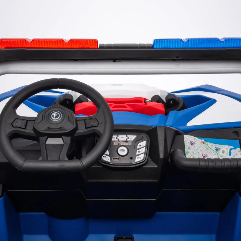 Load image into Gallery viewer, 24V Freddo Storm Police UTV 2 Seater
