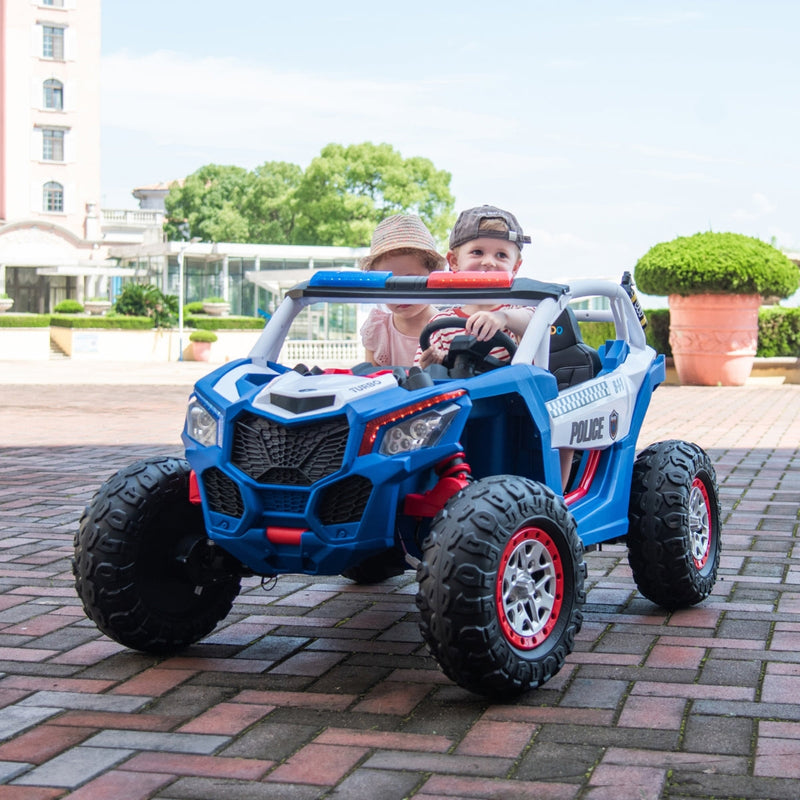 Load image into Gallery viewer, 24V Magic Cars Storm Police UTV 2-Seater for Kids with Lights &amp; Sirens for Action-Packed Adventures
