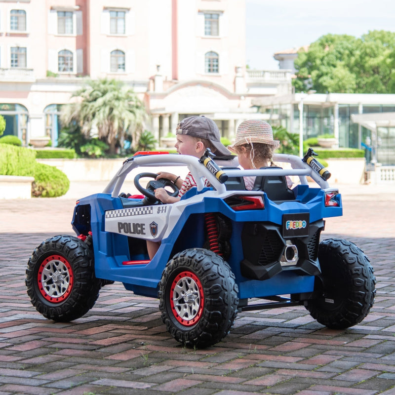 Load image into Gallery viewer, 24V Magic Cars Storm Police UTV 2-Seater for Kids with Lights &amp; Sirens for Action-Packed Adventures
