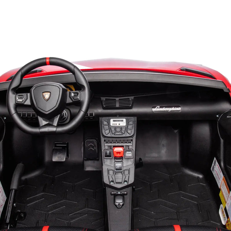Load image into Gallery viewer, 24V Lamborghini Aventador 2 Seater Ride On Car for Kids: Advanced Brushless Motor &amp; Differential for High-Octane Fun
