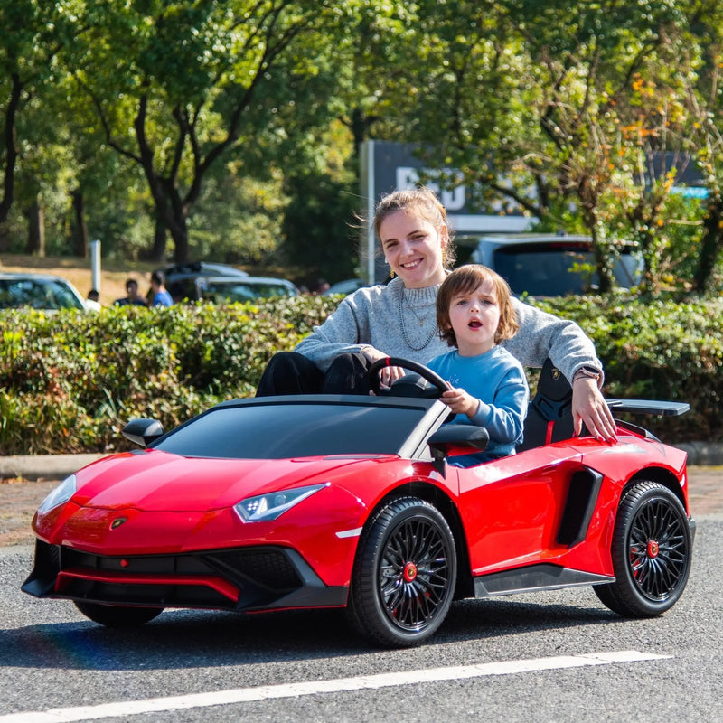 Load image into Gallery viewer, 24V Lamborghini Aventador 2 Seater Ride On Car for Kids: Advanced Brushless Motor &amp; Differential for High-Octane Fun
