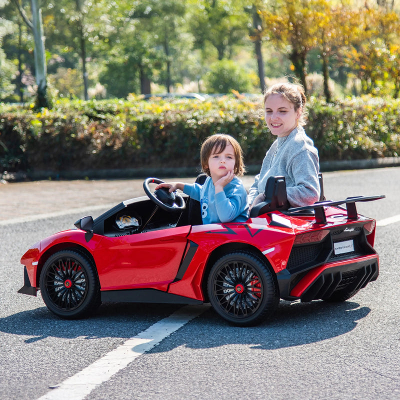 Load image into Gallery viewer, 24V Lamborghini Aventador 2 Seater Ride On Car for Kids: Advanced Brushless Motor &amp; Differential for High-Octane Fun
