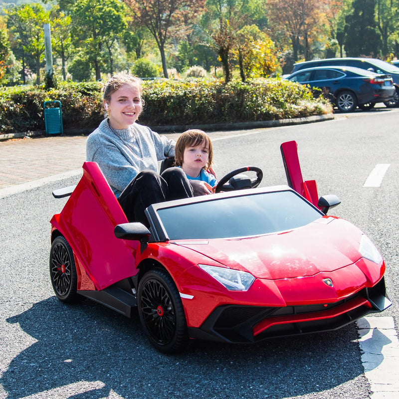 Load image into Gallery viewer, 24V Lamborghini Aventador 2 Seater Ride On Car for Kids: Advanced Brushless Motor &amp; Differential for High-Octane Fun

