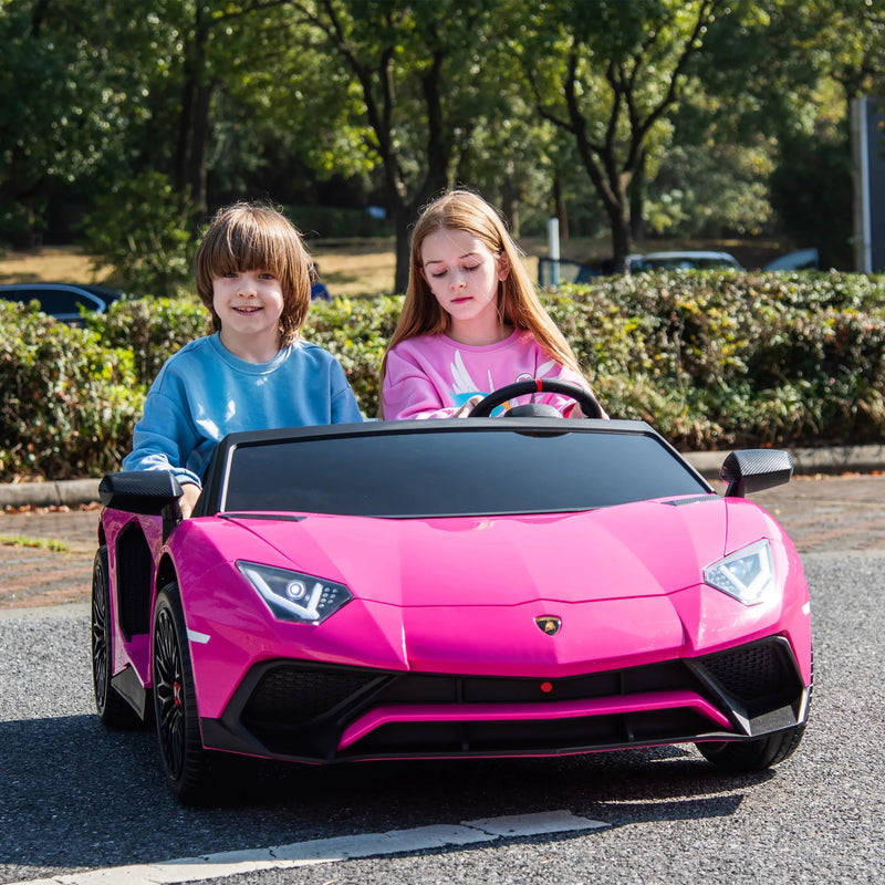 Load image into Gallery viewer, 24V Lamborghini Aventador 2 Seater Ride On Car for Kids: Advanced Brushless Motor &amp; Differential for High-Octane Fun
