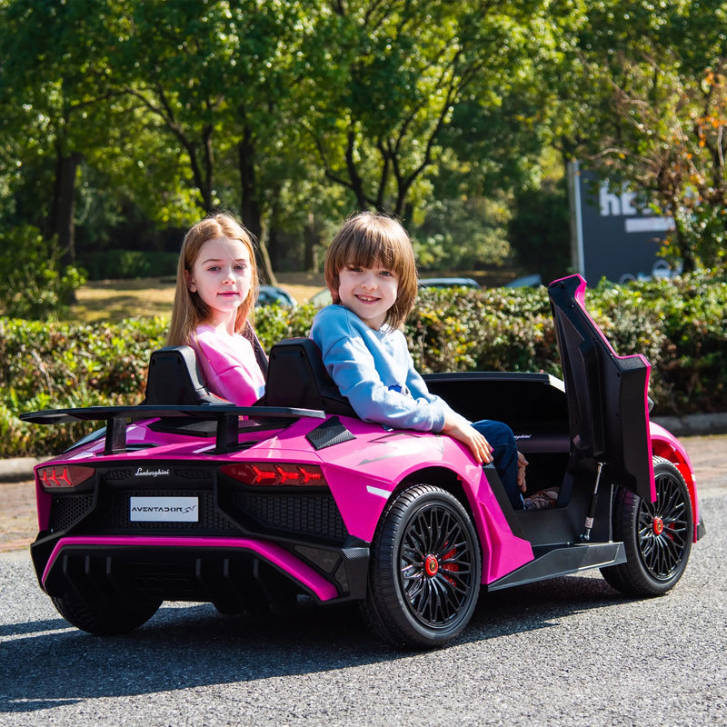 Load image into Gallery viewer, 24V Lamborghini Aventador 2 Seater Ride On Car for Kids: Advanced Brushless Motor &amp; Differential for High-Octane Fun

