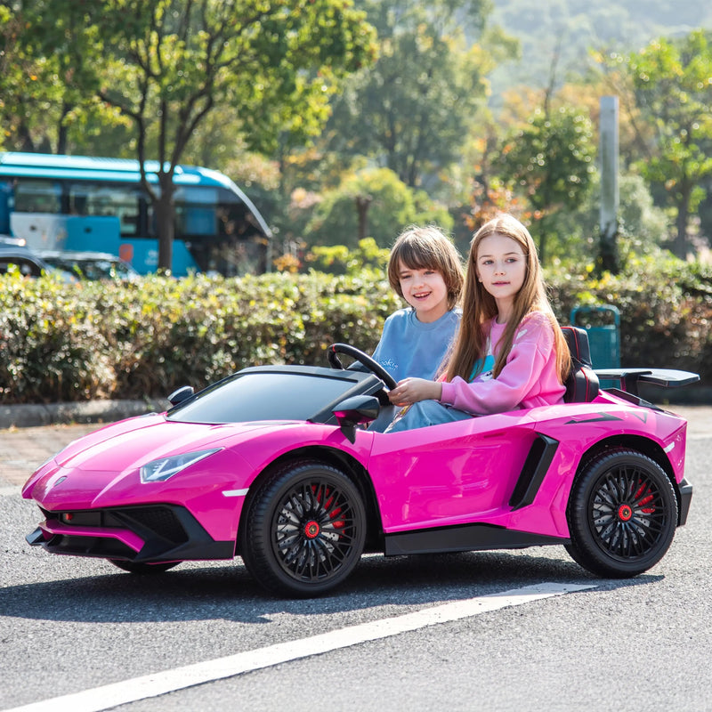 Load image into Gallery viewer, 24V Lamborghini Aventador 2 Seater Ride On Car for Kids: Advanced Brushless Motor &amp; Differential for High-Octane Fun
