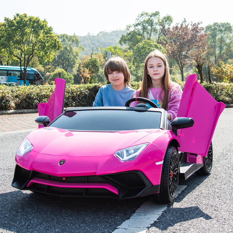 Load image into Gallery viewer, 24V Lamborghini Aventador 2 Seater Ride On Car for Kids: Advanced Brushless Motor &amp; Differential for High-Octane Fun
