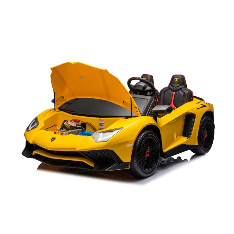 Load image into Gallery viewer, 24V Lamborghini Aventador 2 Seater Ride On Car for Kids: Advanced Brushless Motor &amp; Differential for High-Octane Fun
