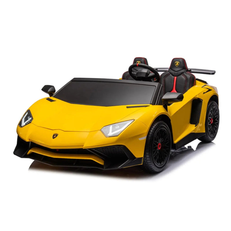 Load image into Gallery viewer, 24V Lamborghini Aventador 2 Seater Ride On Car for Kids: Advanced Brushless Motor &amp; Differential for High-Octane Fun
