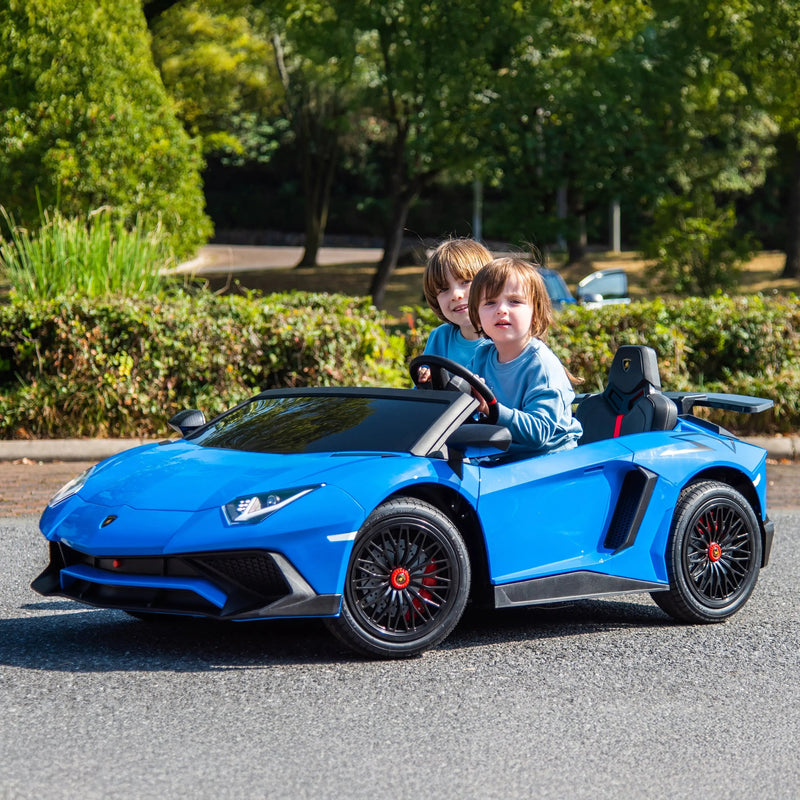 Load image into Gallery viewer, 24V Lamborghini Aventador 2 Seater Ride On Car for Kids: Advanced Brushless Motor &amp; Differential for High-Octane Fun

