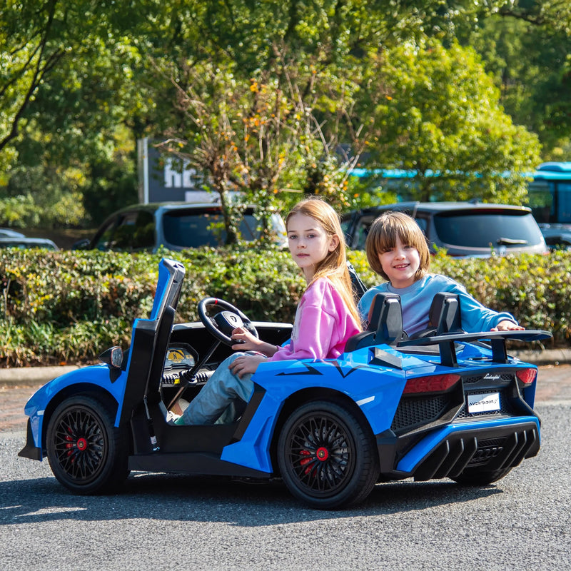 Load image into Gallery viewer, 24V Lamborghini Aventador 2 Seater Ride On Car for Kids: Advanced Brushless Motor &amp; Differential for High-Octane Fun

