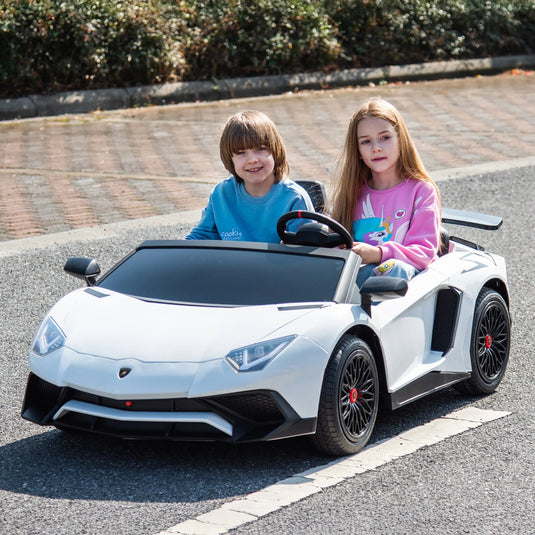 24V Lamborghini Aventador 2 Seater Ride On Car for Kids: Advanced Brushless Motor & Differential for High-Octane Fun