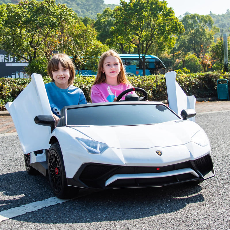 Load image into Gallery viewer, 24V Lamborghini Aventador 2 Seater Ride On Car for Kids: Advanced Brushless Motor &amp; Differential for High-Octane Fun
