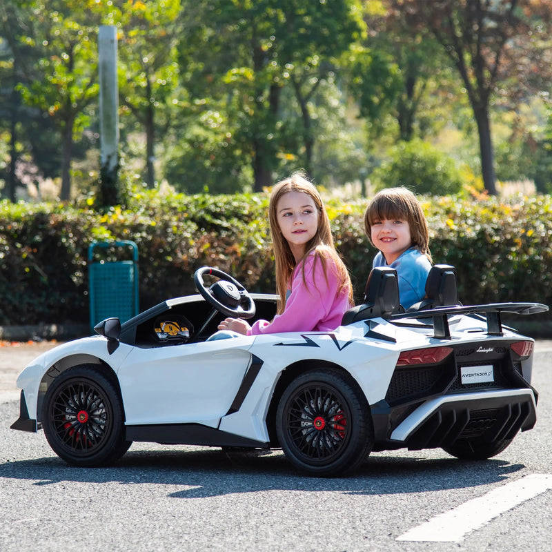 Load image into Gallery viewer, 24V Lamborghini Aventador 2 Seater Ride On Car for Kids: Advanced Brushless Motor &amp; Differential for High-Octane Fun
