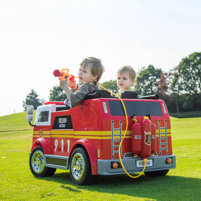 Load image into Gallery viewer, 24V Freddo Fire Truck 2-Seater Ride on
