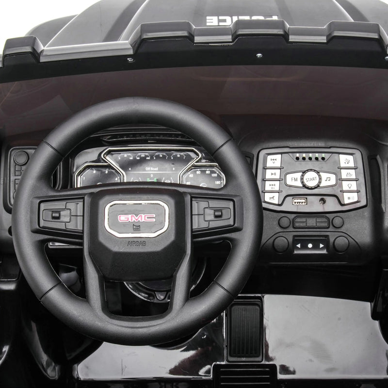 Load image into Gallery viewer, 24V GMC Sierra Denali 2 Seater Police Ride-On Truck
