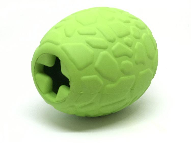 Load image into Gallery viewer, Dinosaur Egg Dog Chew Toy &amp; Treat Dispenser - USA Made | SodaPup
