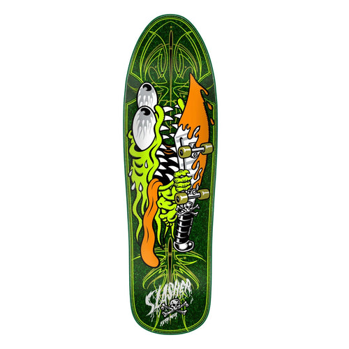 Santa Cruz Meek Green Pinstripe Slasher Deck - 9.23″