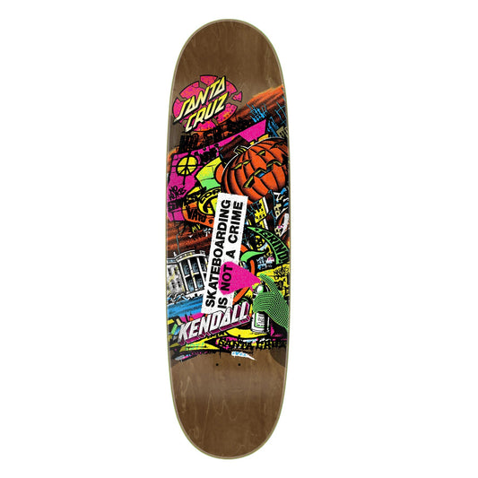 Santa Cruz Kendall Street Art Collage Egg VX Skateboard Deck - 9.0″