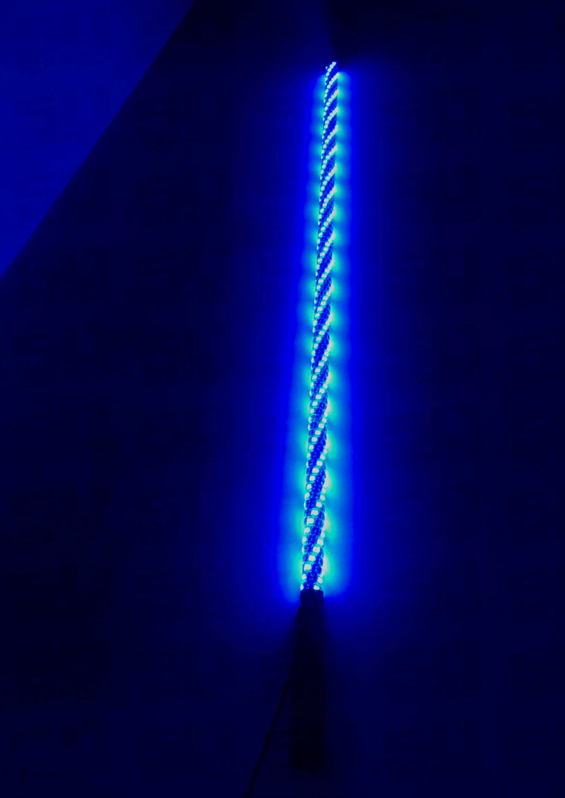 Load image into Gallery viewer, Single 50 Cal LED Lighted Whip with Bluetooth App Control
