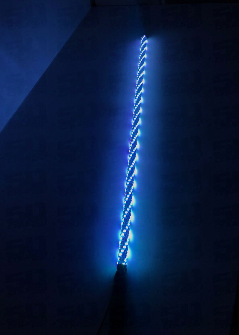 Load image into Gallery viewer, Single 50 Cal LED Lighted Whip with Bluetooth App Control
