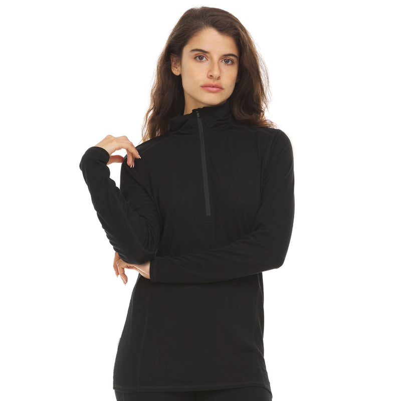 Load image into Gallery viewer, Microweight Women's Wool 1/4-Zip - Woolverino
