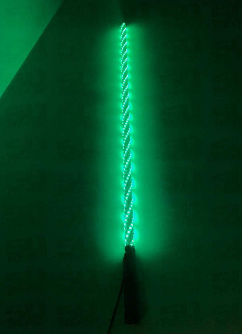 Load image into Gallery viewer, Single 50 Cal LED Lighted Whip with Bluetooth App Control
