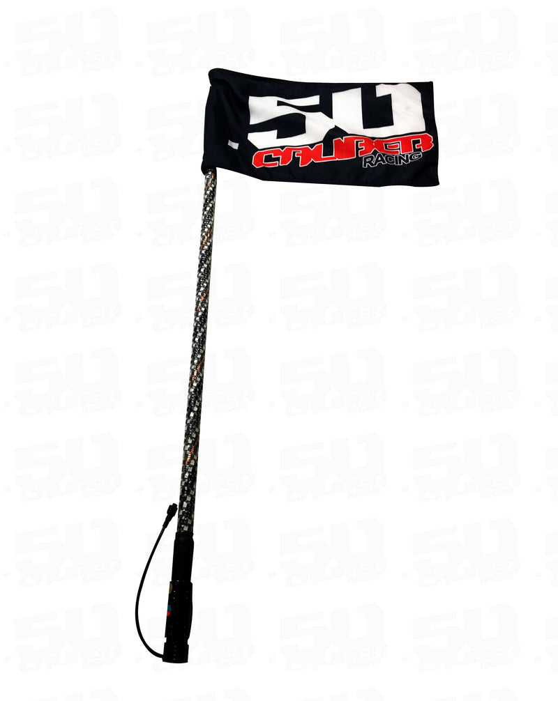 Load image into Gallery viewer, Single 50 Cal LED Lighted Whip with Bluetooth App Control
