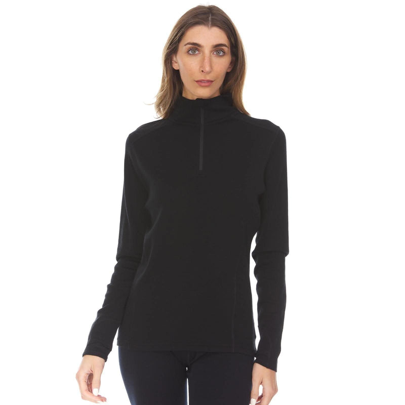 Load image into Gallery viewer, Midweight Women's Wool 1/4 Zip - 100% Merino Wool
