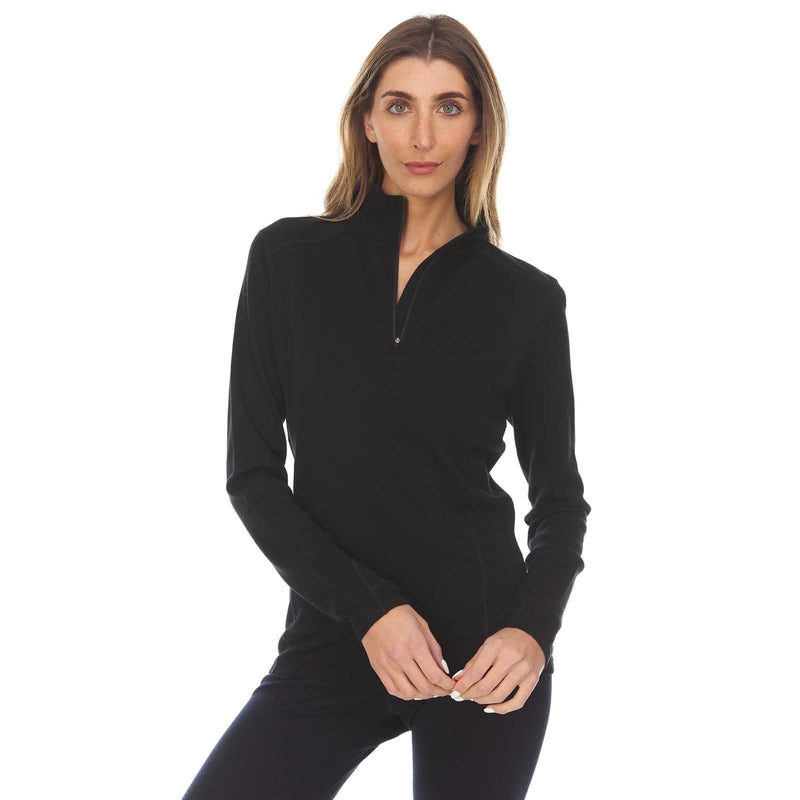 Load image into Gallery viewer, Midweight Women's Wool 1/4 Zip - 100% Merino Wool
