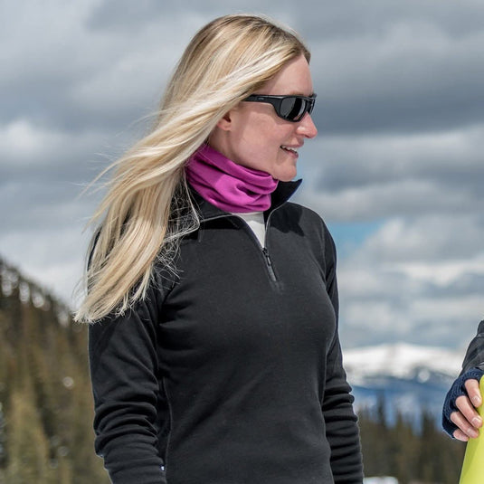 Midweight Women's Wool 1/4 Zip - 100% Merino Wool