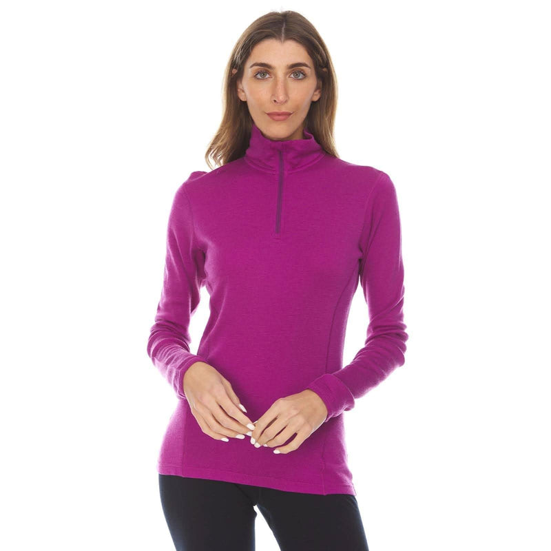 Load image into Gallery viewer, Midweight Women's Wool 1/4 Zip - 100% Merino Wool
