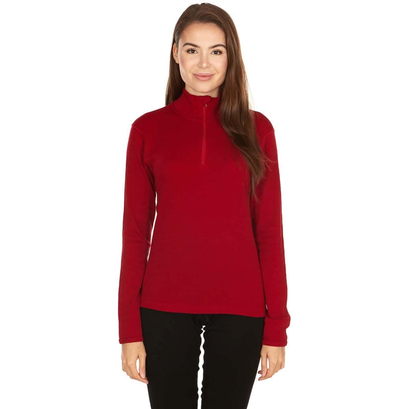 Load image into Gallery viewer, Midweight Women's Wool 1/4 Zip - 100% Merino Wool
