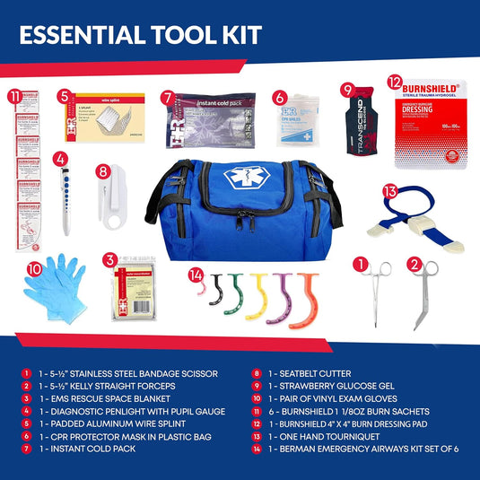 Fully Stocked First Responder Trauma Kit