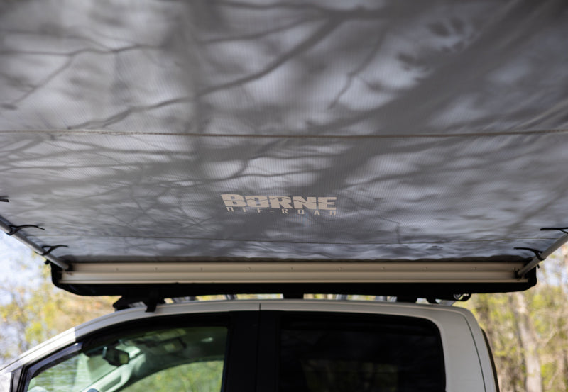 Load image into Gallery viewer, Borne Off-Road Rooftop Awning 93in L x 118in D Grey
