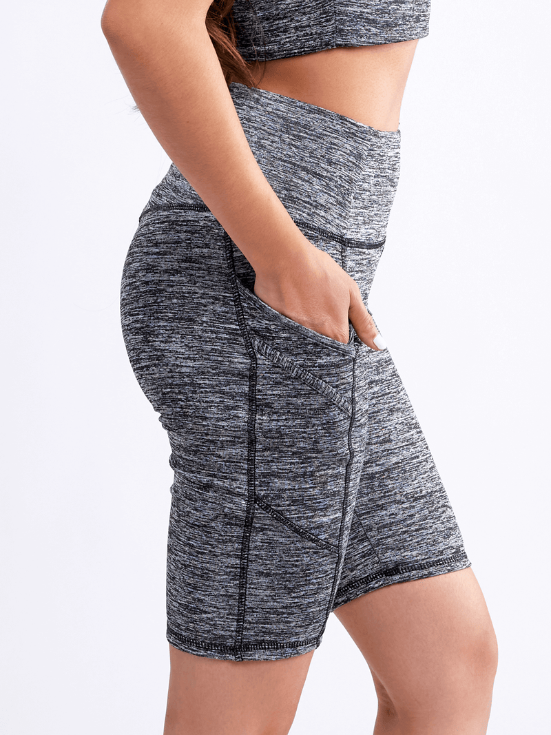 Load image into Gallery viewer, JupiterGear High-Waisted Sports Shorts with Double Side Pockets
