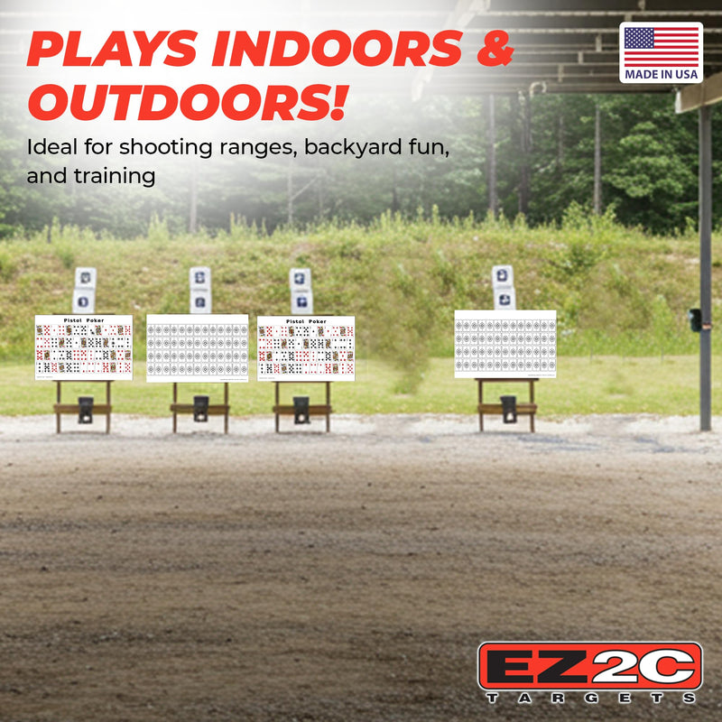 Load image into Gallery viewer, 20 EZ2C Pistol Poker Paper Shooting Targets 12"x18" 20 pack USA MADE
